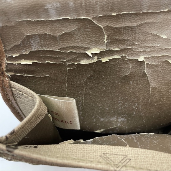 Mickey Mouse Disney Wallet Coin Purse Credit Card Holder Beige Key Chain - Picture 10 of 11